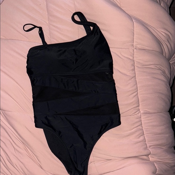 Pink Lily Other - Black One Piece Swimsuit